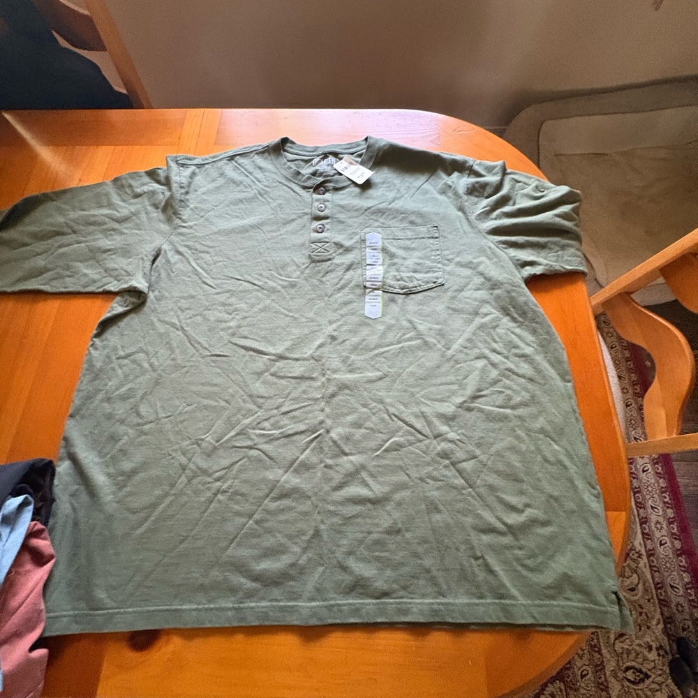 Duluth Trading Co Olive Long Sleeve Shirt
